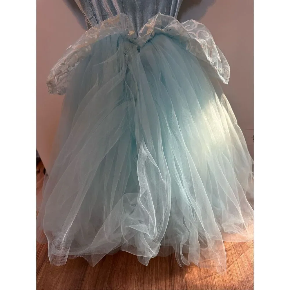 Cinderella Dress Blue with necklace | Toddler girl Size 4-5